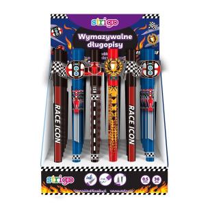 Opakowanie Długopis wymazywalny ze skuwką Wyścigi (36szt)