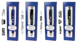 Długopis z nadrukiem dla taty w etui GB mix. Wydawca: CRESCO. Multiszop.pl Opakowanie Długopis z nadrukiem dla taty w etui GB mix