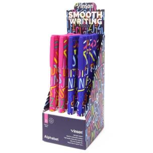 Opakowanie Długopis z zatyczką Fashion Alphabet A28 (20szt)