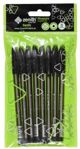 Opakowanie Długopis ze skuwką Zenith Handy 0,7mm czarny 8szt.