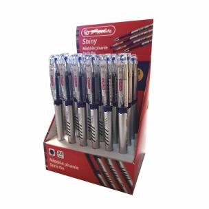 Opakowanie Długopis żelowy 0,5 MM shiny niebieski (24szt)