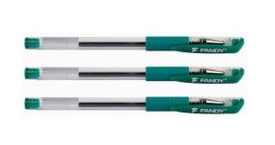 Opakowanie Długopis żelowy Fandy zielony (12szt)