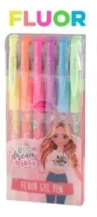Opakowanie Długopis żelowy fluo 6 kolorów