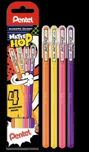 Opakowanie Długopis żelowy MatteHop 4 kolory FGPV