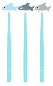 Opakowanie Długopis żelowy Rekin mix