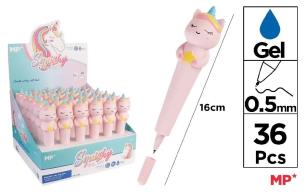 Opakowanie Długopis żelowy Squishy Jednorożec (36szt)