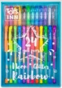 Opakowanie Długopisy żelowe 24szt STnux