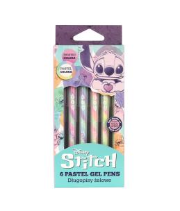 Opakowanie Długopisy żelowe Disney Fashion Stitch pastel 6 szt.