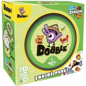 Dobble Zwierzaki REBEL. Wydawca: Rebel. Multiszop.pl Opakowanie Dobble Zwierzaki REBEL