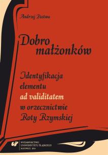 Dobro małżonków. Identyfikacja elementu.... Autor: Andrzej Pastwa. Multiszop.pl Okładka książki Dobro małżonków. Identyfikacja elementu...
