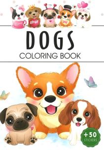 Dogs. Kolorowanka. Autor: Opracowanie zbiorowe. Multiszop.pl Okładka książki Dogs. Kolorowanka