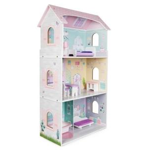 Opakowanie Domek drewniany dla lalek pastelowy