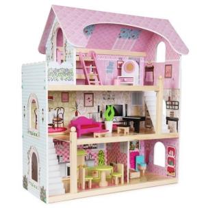 Opakowanie Domek drewniany dla lalek z balkonem