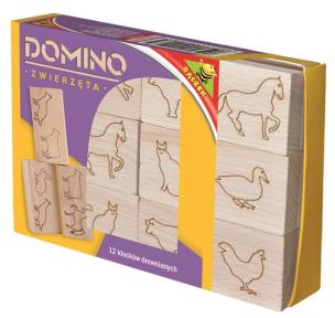 Opakowanie Domino drewniane - zwierzęta