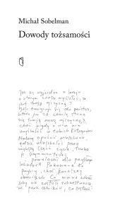 Okładka książki Dowody tożsamości