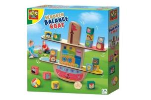 Drewniana łódź balansująca. Wydawca: SES. Multiszop.pl Opakowanie Drewniana łódź balansująca