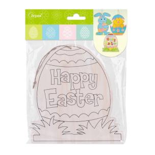 Opakowanie Drewniana ozdoba zrób to sam - jajko