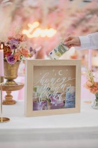 Opakowanie Drewniana skarbonka Honeymoon fund 6x30x30cm