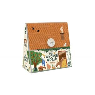 Opakowanie Drewniana układanka Farma Mój Drewniany Świat
