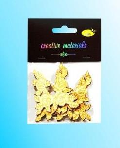 Opakowanie Drewniane elementy w kształcie róż 7,5cm 3szt