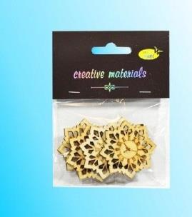 Opakowanie Drewniane elementy w kształcie zegara 4,5cm 5szt