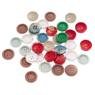 Opakowanie Drewniane guziki 2cm 35szt