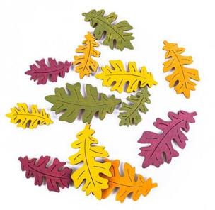 Opakowanie Drewniane liście Klonu 4 kolory 12 szt.