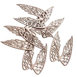 Opakowanie Drewniane skrzydła 9cm 6szt