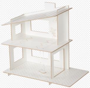 Opakowanie Drewniany Domek dla lalek Willa Zuzanna