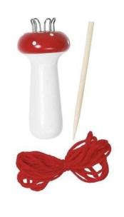 Drewniany grzybek do wyplatania. Wydawca: Goki. Multiszop.pl Opakowanie Drewniany grzybek do wyplatania