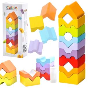 Drewniany wieża. Wydawca: CUBIKA. Multiszop.pl Opakowanie Drewniany wieża