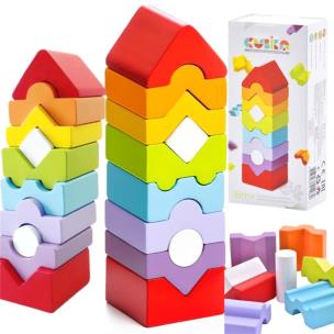 Drewniany wieża. Wydawca: CUBIKA. Multiszop.pl Opakowanie Drewniany wieża