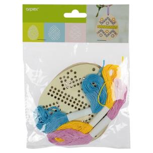 Opakowanie Drewniany zestaw kreatywny - pisanki z haftem