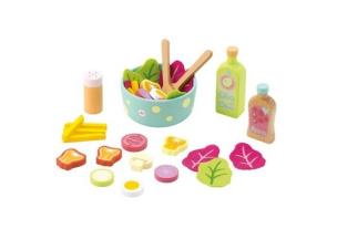 Opakowanie Drewniany zestaw sałatkowy