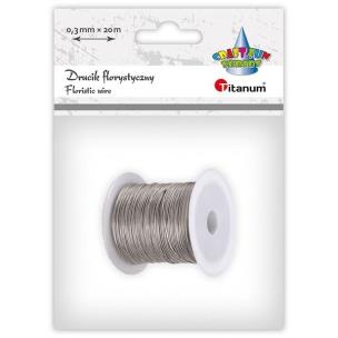 Opakowanie Drucik florystyczny 0,3mm 20m srebrny