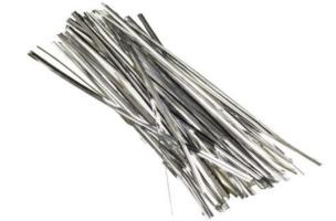 Opakowanie Druciki w plastiku srebrne 18cm 50szt