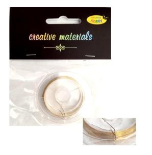 Opakowanie Drut miedziany 0.3mm 10 mb złocisty