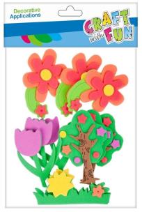 Opakowanie Drzewa i kwiatki samoprzylepne 12szt