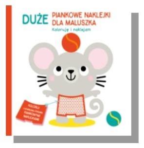 Okładka książki Duże piankowe naklejki Myszka