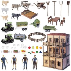 Opakowanie Duży zestaw farma z domkiem rolnika DIY