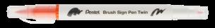 Opakowanie Dwustronny pisak pędzelkowy do kaligrafii SESW30 pomarańczowy 1 szt.