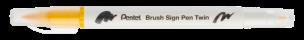 Opakowanie Dwustronny pisak pędzelkowy do kaligrafii SESW30 żołty 1szt.