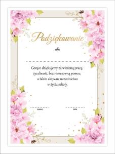 Opakowanie Dyplom A4 podziękowania dla rodziców 10szt