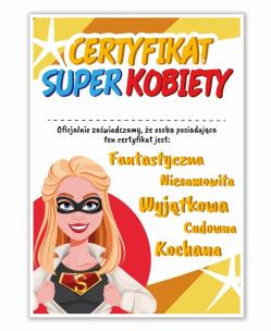 Opakowanie Dyplom A4 Super Kobiety 02 5szt