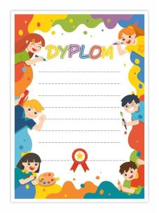 Opakowanie Dyplom A4 uniwersalny - Farbki 30szt
