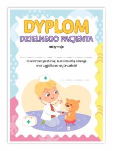 Dyplom A5 dzielnego pacjenta - Mały lekarz 10szt. Wydawca: LearnHow. Multiszop.pl Opakowanie Dyplom A5 dzielnego pacjenta - Mały lekarz 10szt