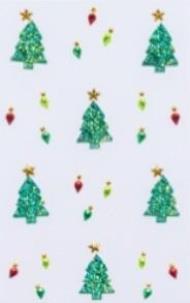 Opakowanie Dżety samoprzylepne Choinki