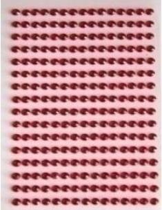 Opakowanie Dżety samoprzylepne czerwone 6mm 140szt