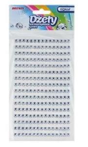 Opakowanie Dżety samoprzylepne srebrne 4mm 240szt