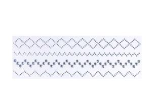 Opakowanie Dżety samoprzylepne srebrne paski 30cm